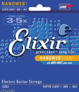 Elixir Nanoweb Super Light Electric Strings 9-42