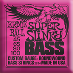 Ernie Ball super slinky bass strings 45-100