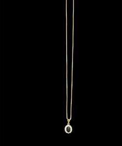 18ct Gold Sapphire and Diamond Necklace