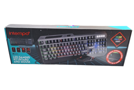 Intempo gaming keyboard and mouse