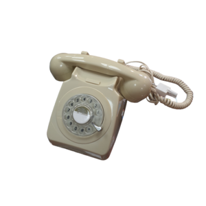 Retro ProTelx Rotary Home Phone in Ivory