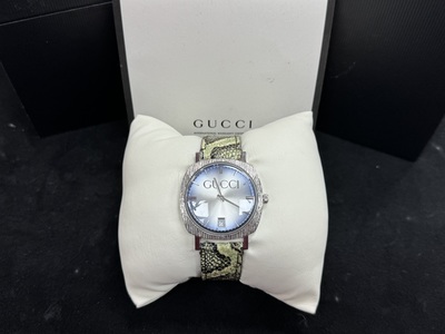 Gucci 152.4 Quartz Python Watch | Boxed