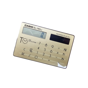 Casio SL-760LU solar powered credit card size calculator