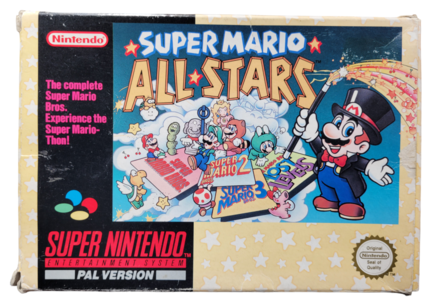 Super Mario All-Stars (SNES) - Box and Manual