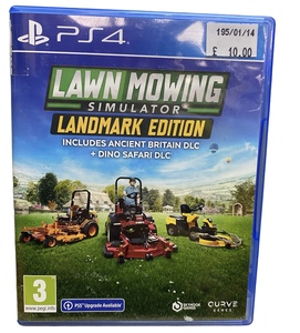 PS4 lawn mowing simulator