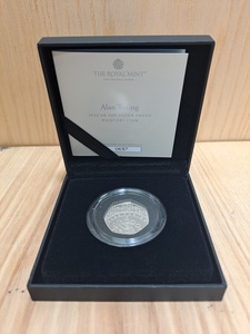 Alan Turing 2022 Silver Proof Piedfort 50p Coin