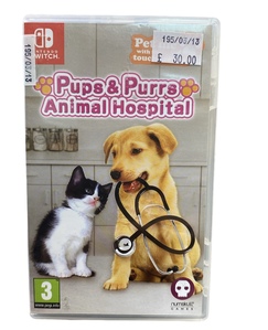 Pups & Purrs animal hospital (Nintendo switch)